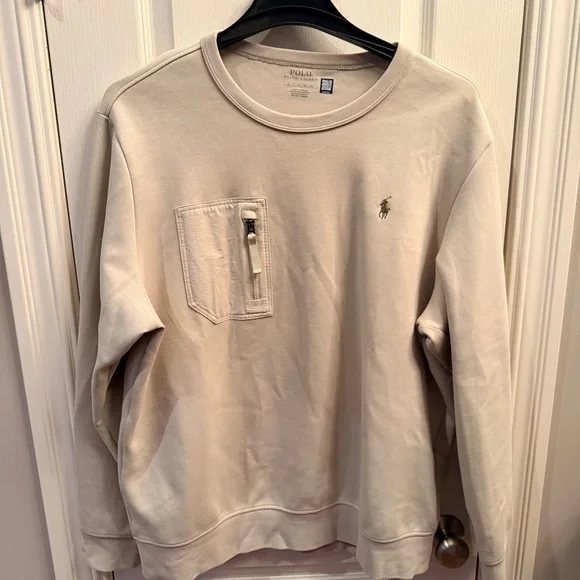 Polo by Ralph Lauren Men's Double-Knit pocketed sweatshirt. Size XL - Picture 3 of 7